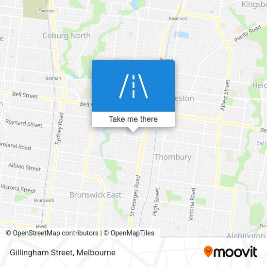 Gillingham Street map