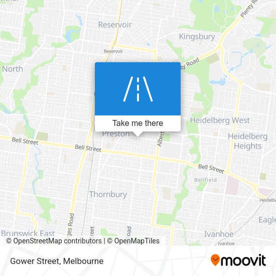 Gower Street map