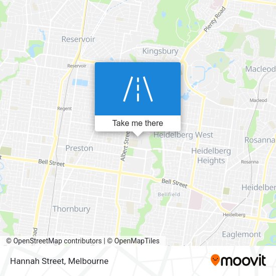 Hannah Street map