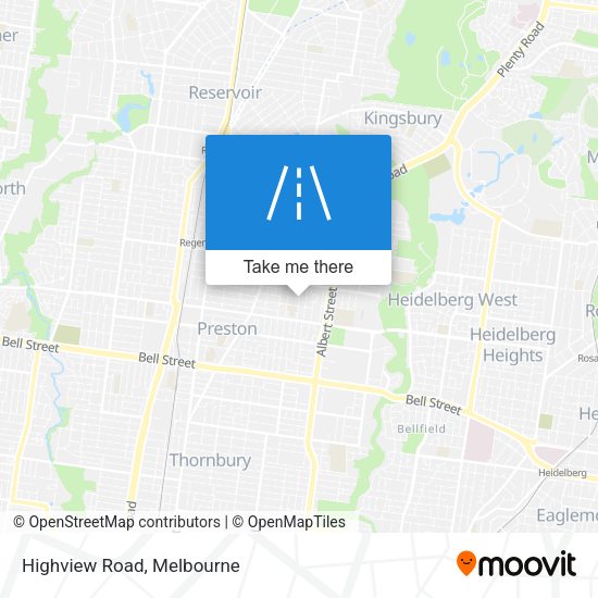 Highview Road map