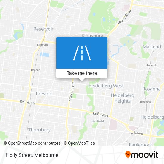 Holly Street map