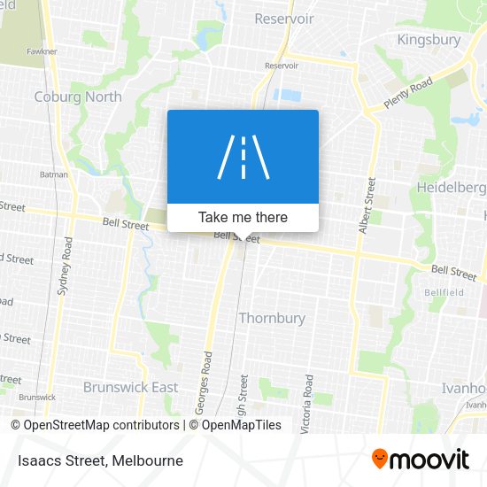Isaacs Street map