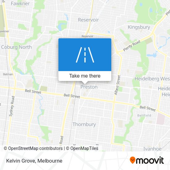 Kelvin Grove map