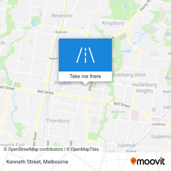 Kenneth Street map