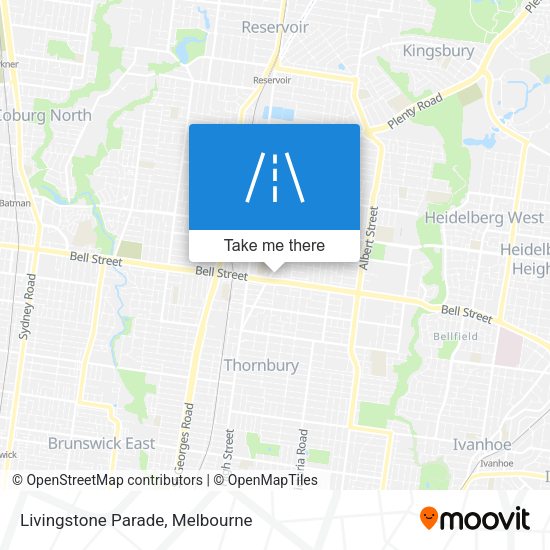 Livingstone Parade map