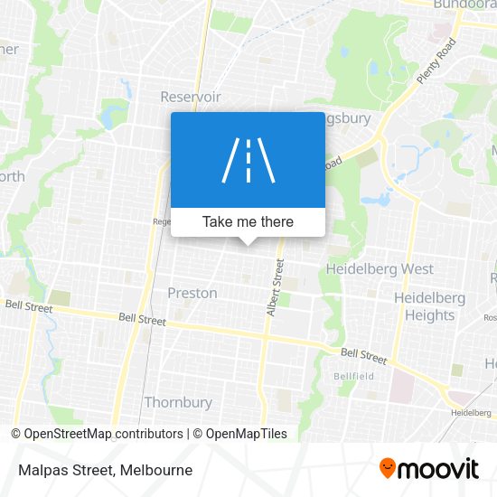 Malpas Street map