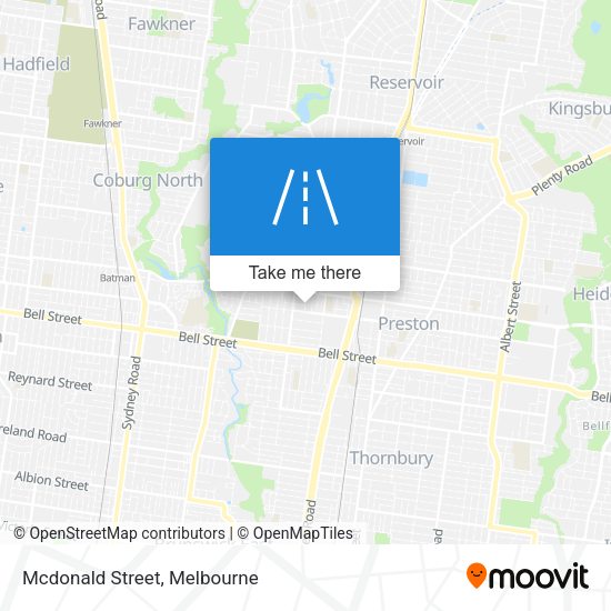 Mcdonald Street map