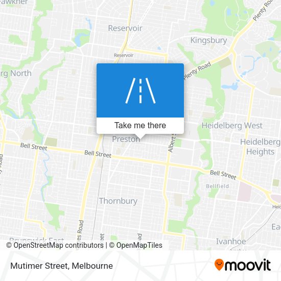 Mutimer Street map