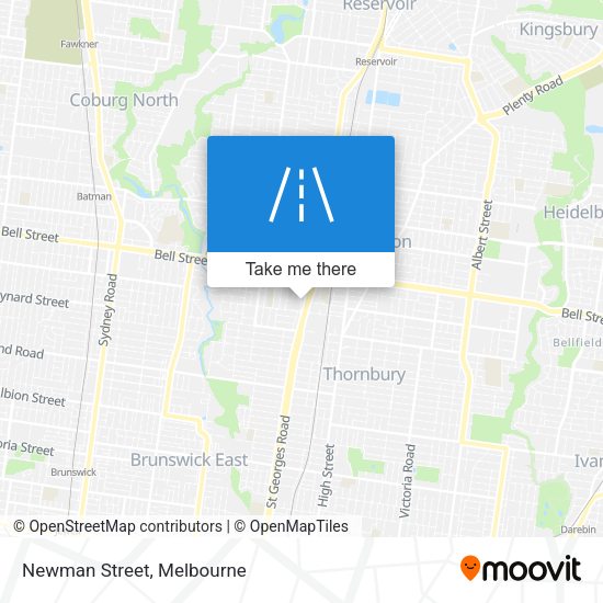 Newman Street map