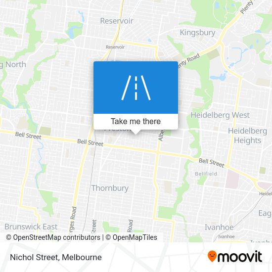 Nichol Street map