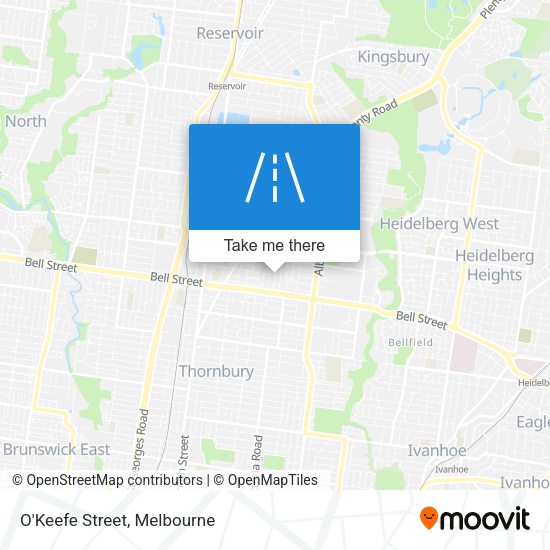 O'Keefe Street map