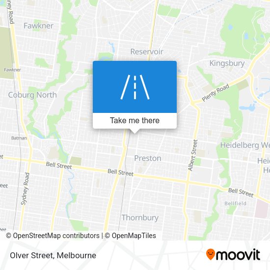 Olver Street map
