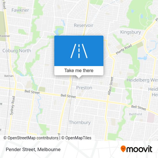 Pender Street map