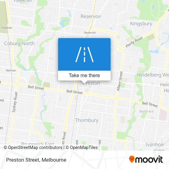 Preston Street map