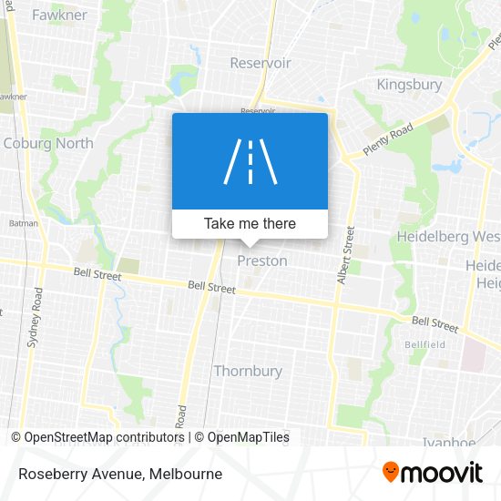 Roseberry Avenue map