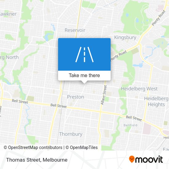 Thomas Street map