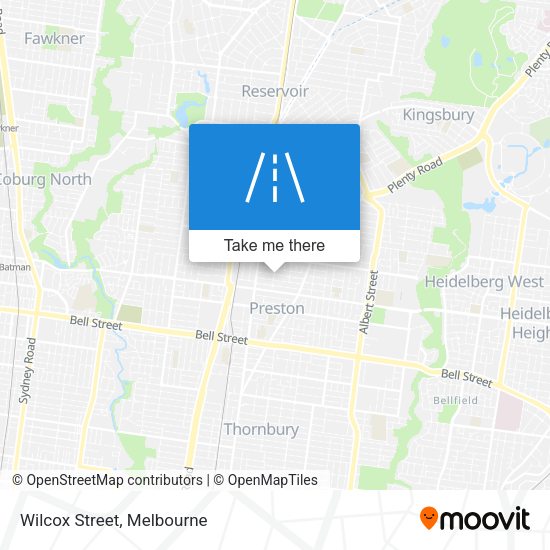 Wilcox Street map