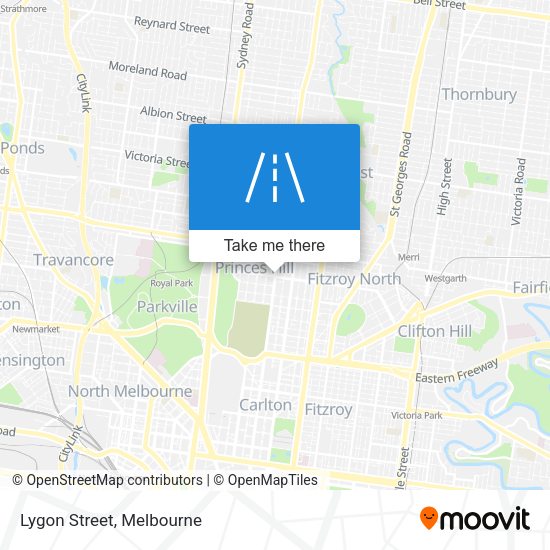 Lygon Street map