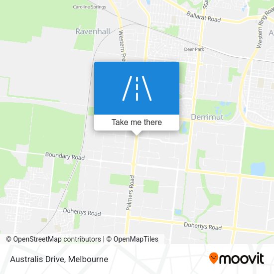 Australis Drive map