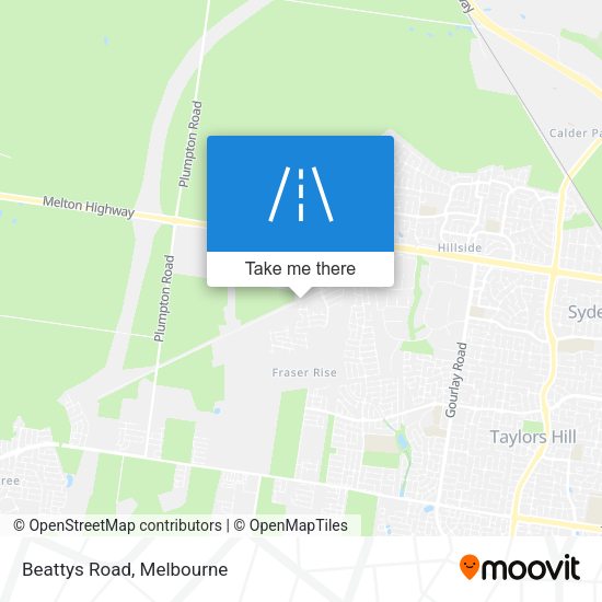 Beattys Road map