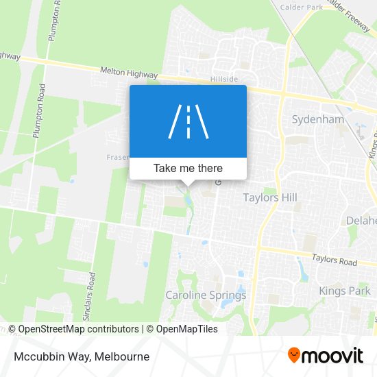Mccubbin Way map