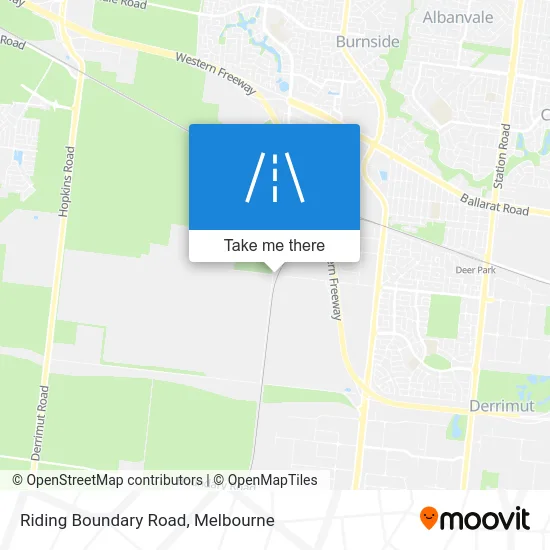 Mapa Riding Boundary Road