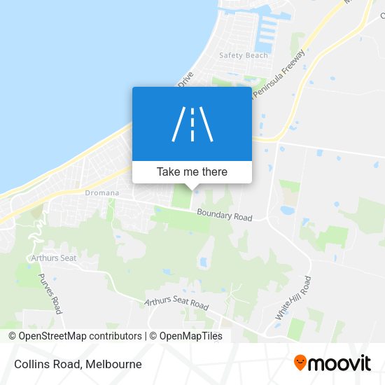 Collins Road map