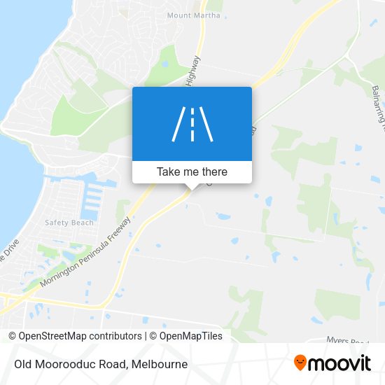 Old Moorooduc Road map