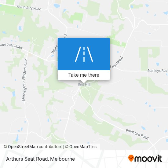 Arthurs Seat Road map