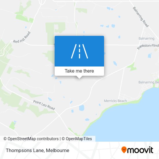Thompsons Lane map