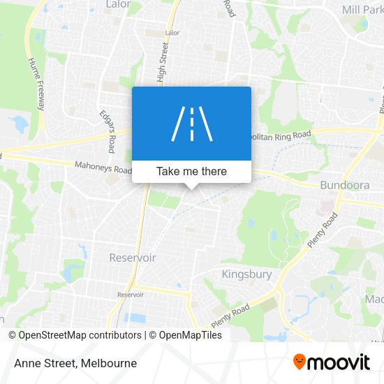 Anne Street map
