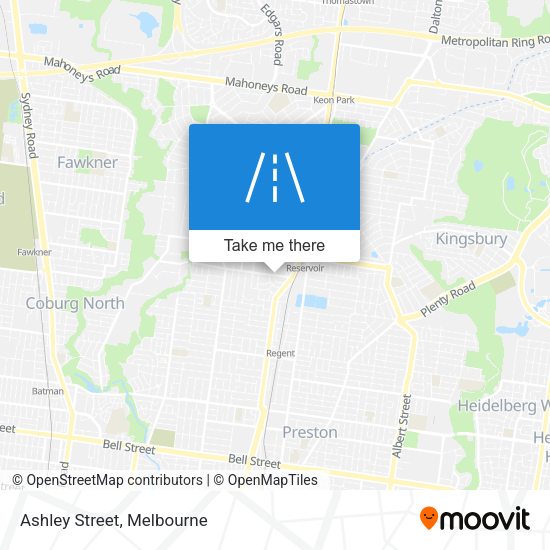 Ashley Street map