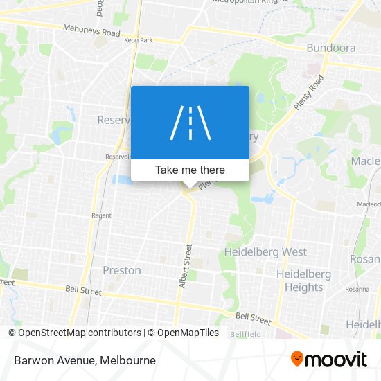 Barwon Avenue map