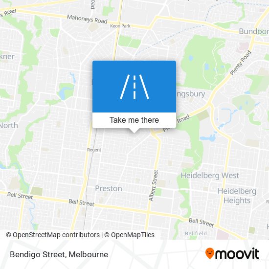 Bendigo Street map