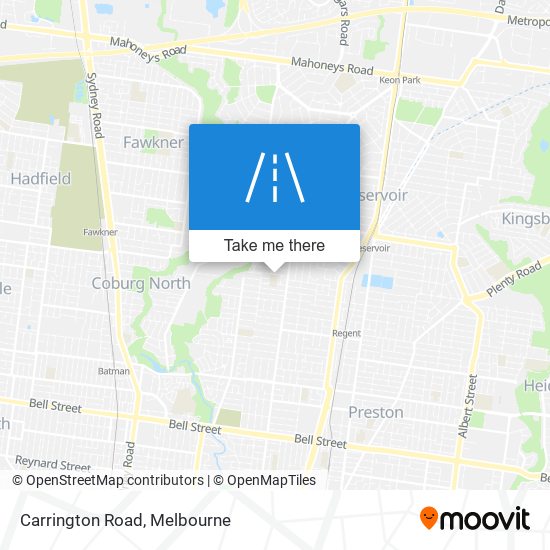 Carrington Road map