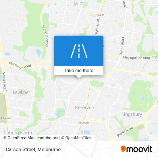 Carson Street map