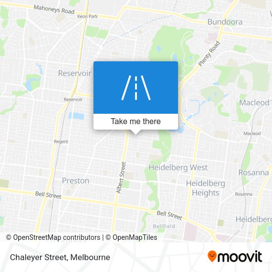 Chaleyer Street map