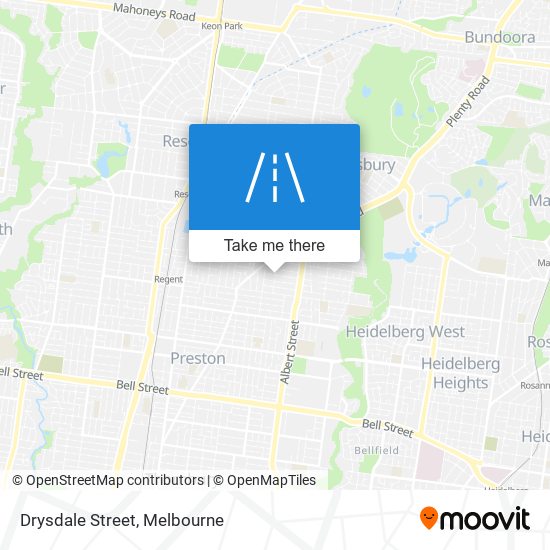 Mapa Drysdale Street