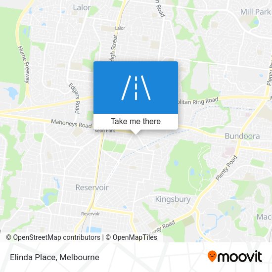 Elinda Place map