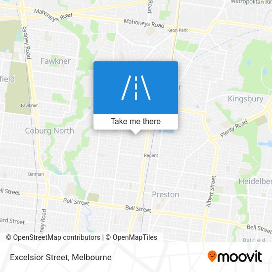 Excelsior Street map