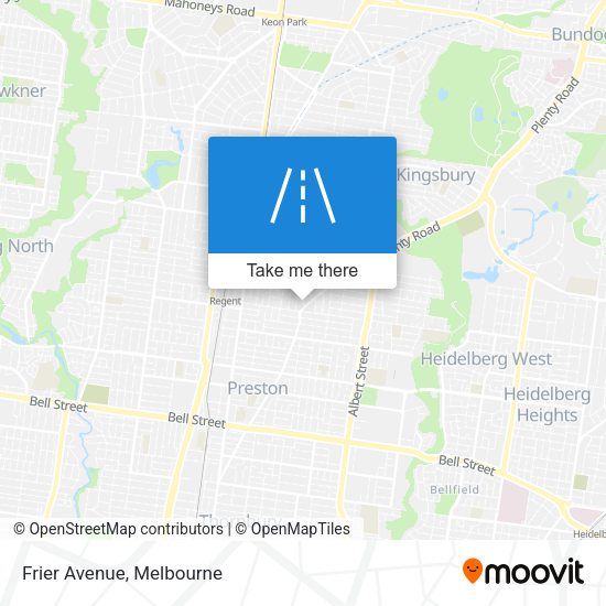 Frier Avenue map
