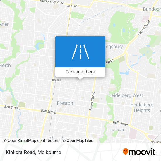 Kinkora Road map