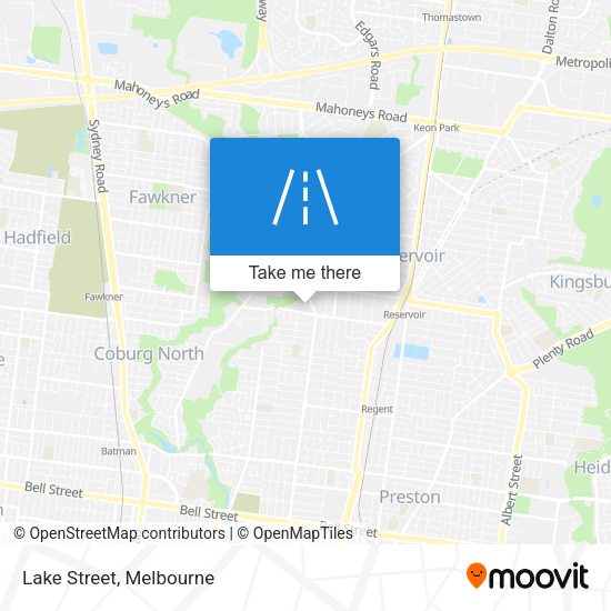 Lake Street map