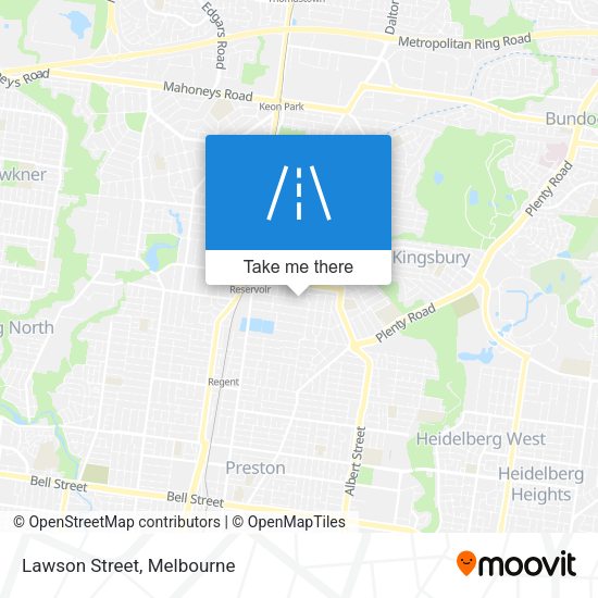 Lawson Street map