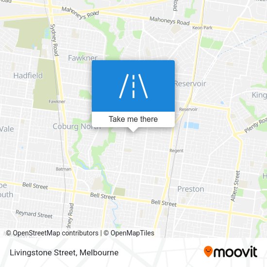 Livingstone Street map