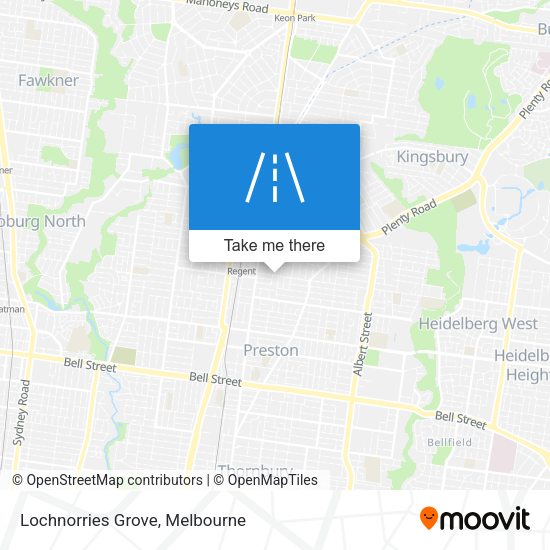 Lochnorries Grove map