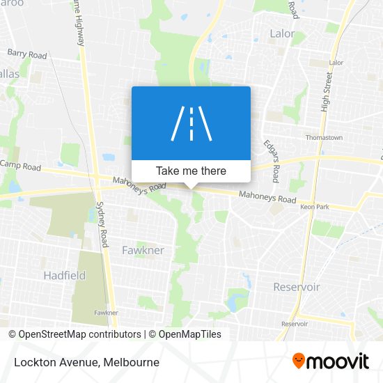 Lockton Avenue map