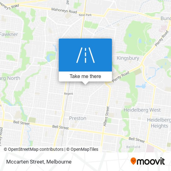 Mccarten Street map