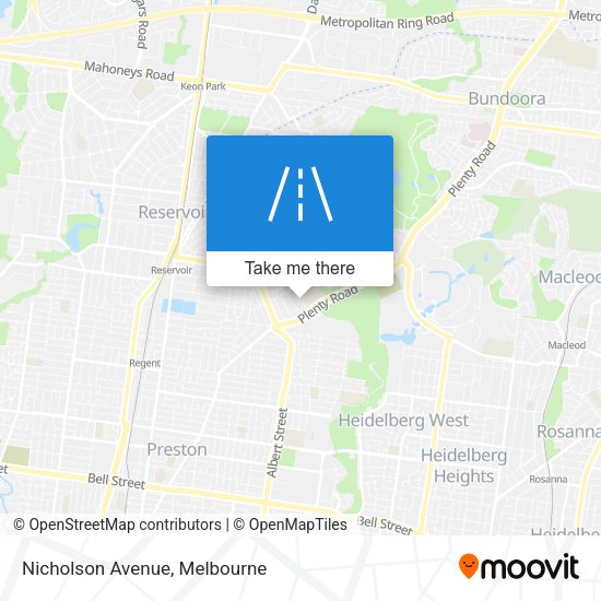 Nicholson Avenue map
