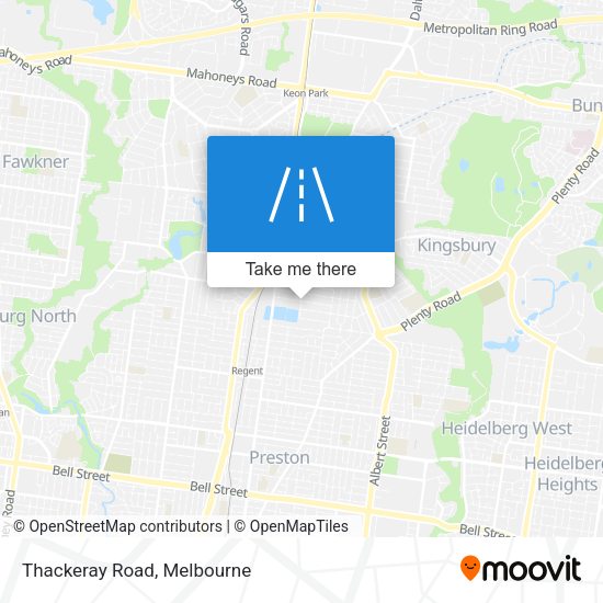 Thackeray Road map